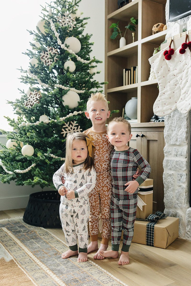 Green Plaid Bamboo Cozy Set - LITTLE RAD THINGS