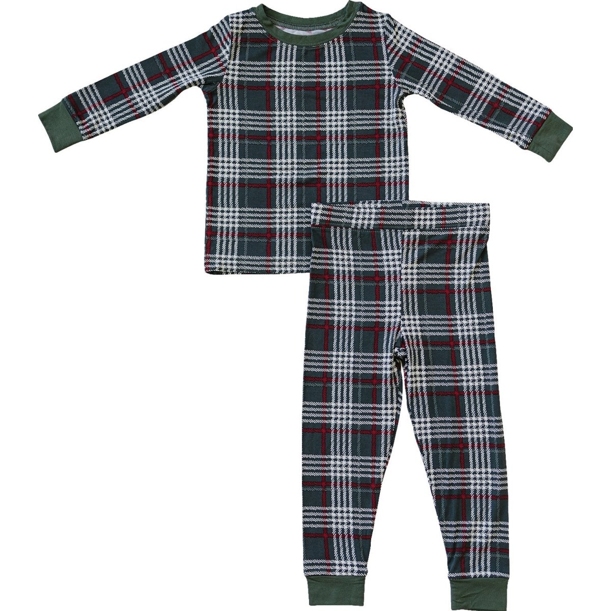 Green Plaid Bamboo Cozy Set - LITTLE RAD THINGS