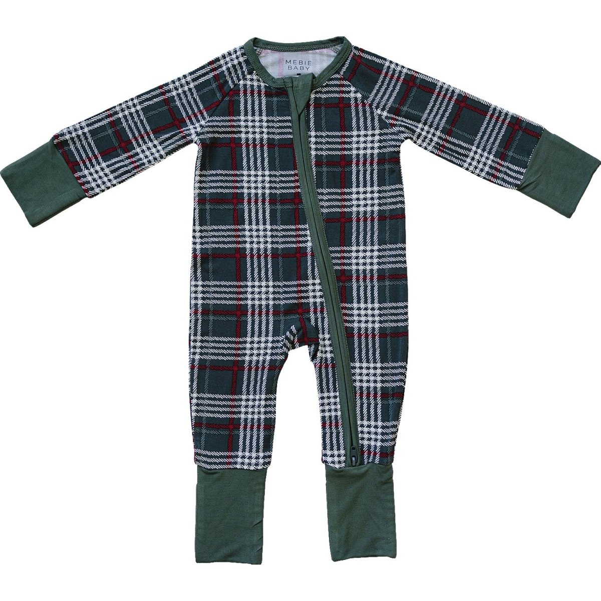 Green Plaid Bamboo Zipper - LITTLE RAD THINGS