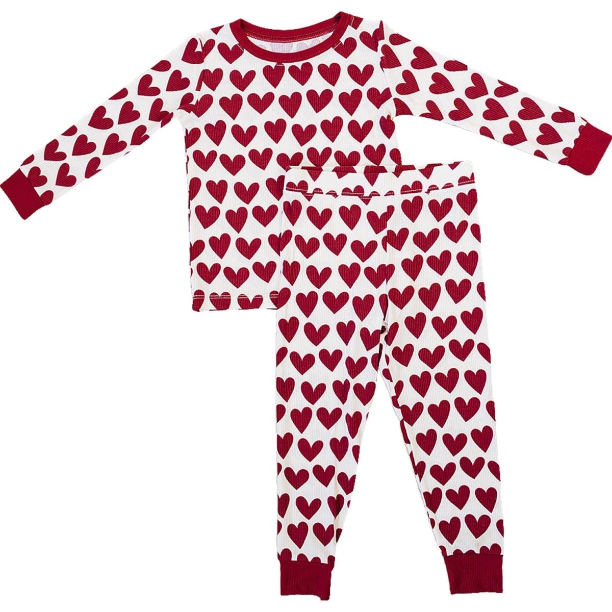 Hearts Ribbed Bamboo Cozy Set - LITTLE RAD THINGS