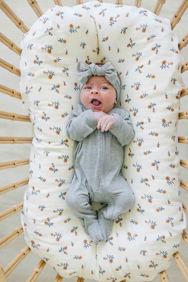 Heather Grey Ribbed Bamboo Zipper - LITTLE RAD THINGS