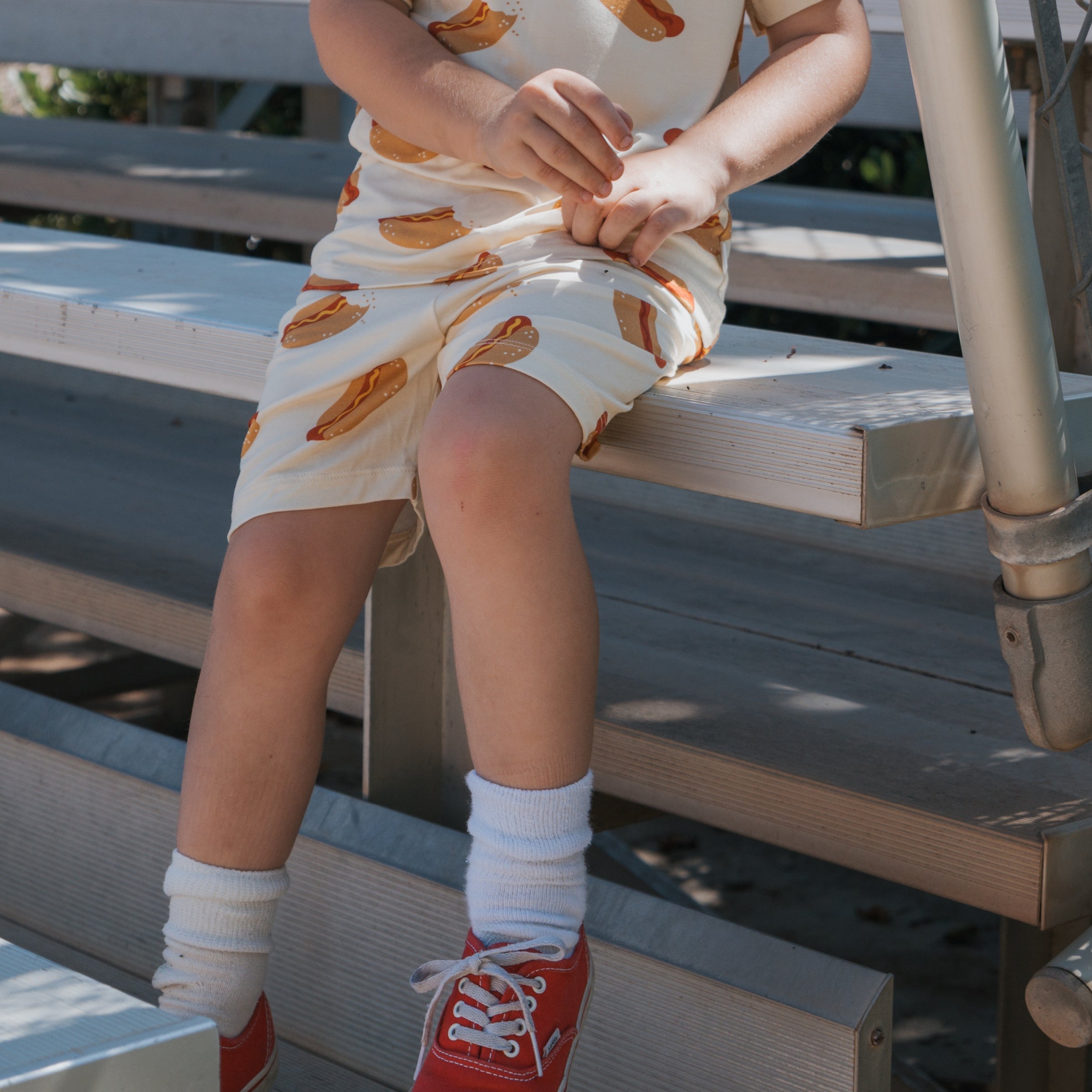 Bamboo Short Set | Hot Dogs