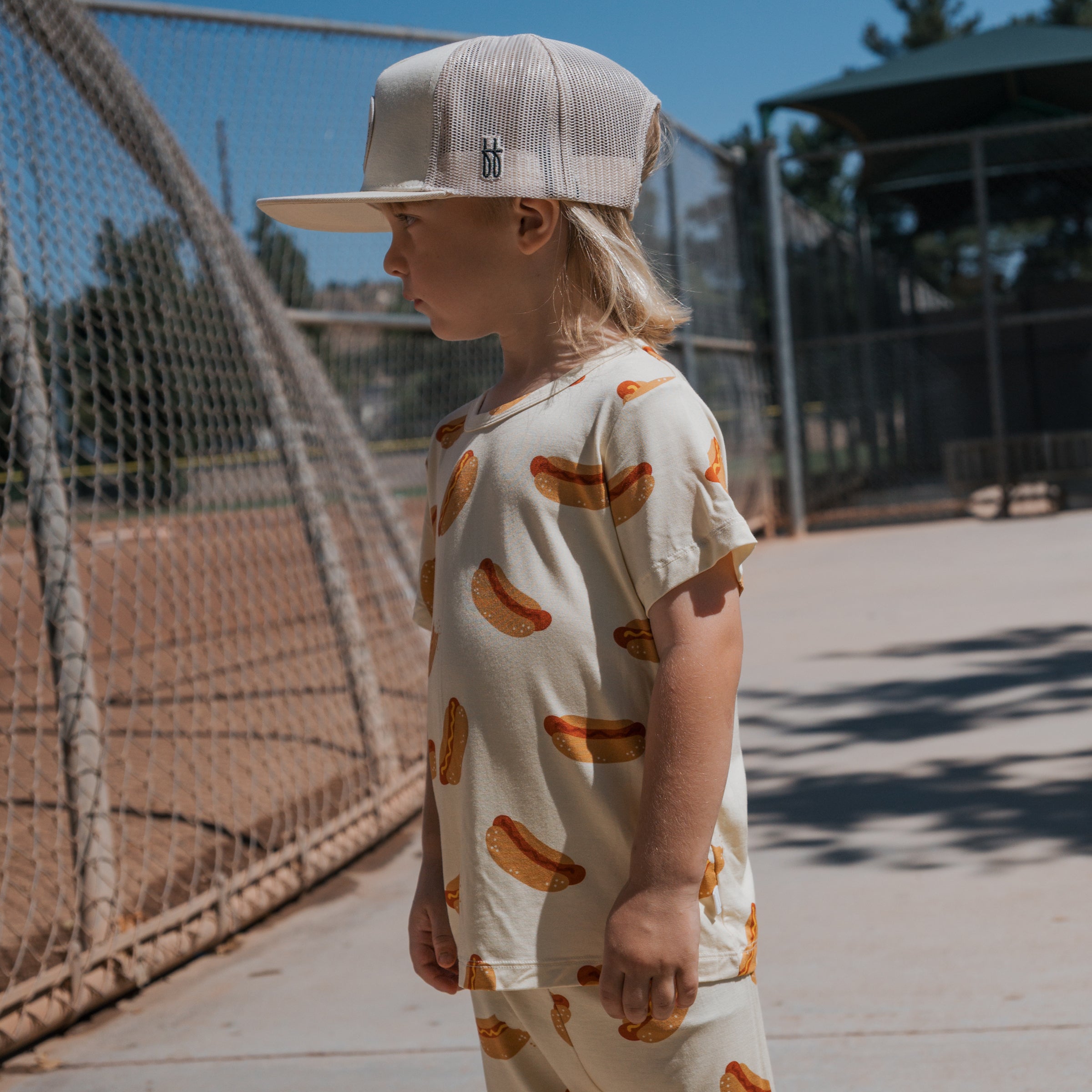 Bamboo Short Set | Hot Dogs