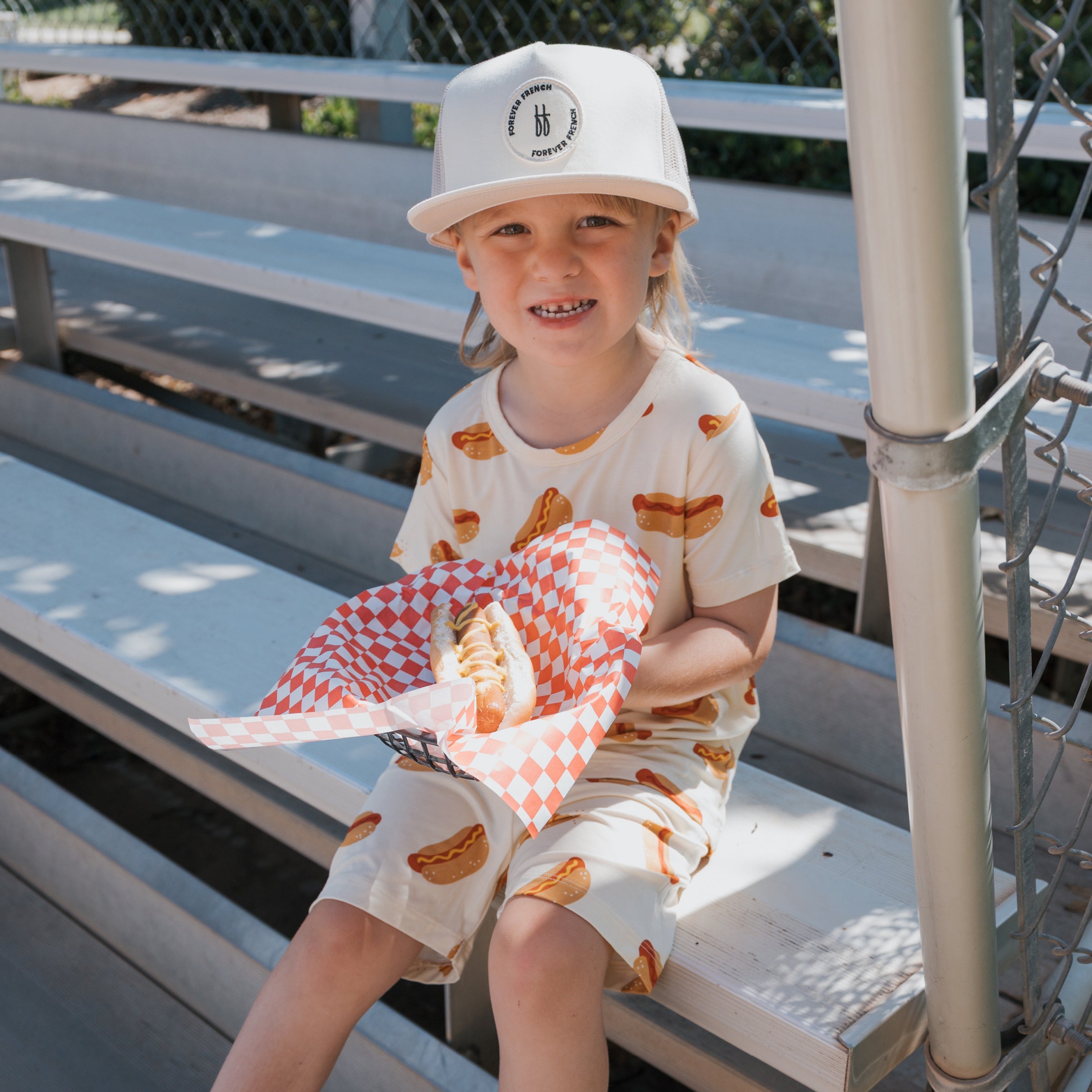 Bamboo Short Set | Hot Dogs