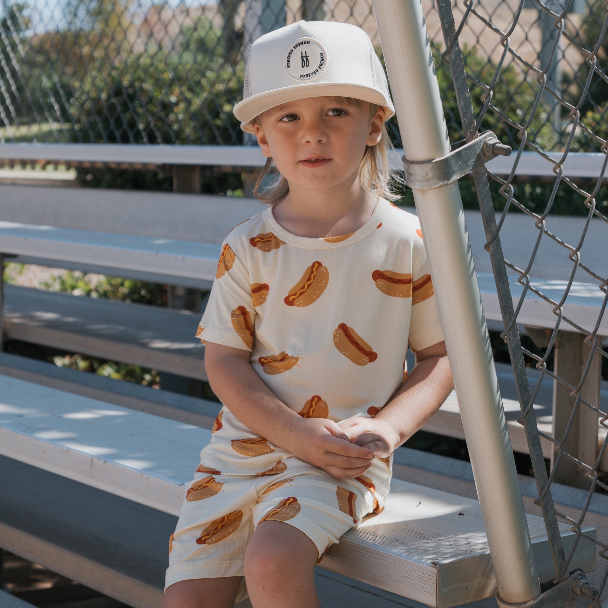 Bamboo Short Set | Hot Dogs