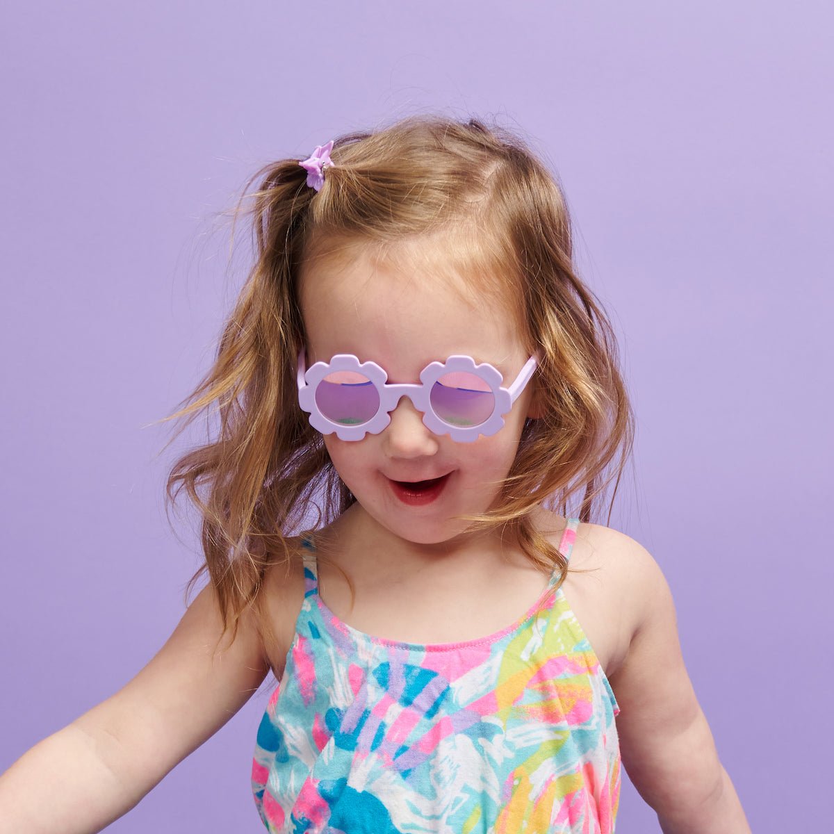 Irresistible Iris Flower | Lavender Polarized Mirrored Lenses - LITTLE RAD THINGS