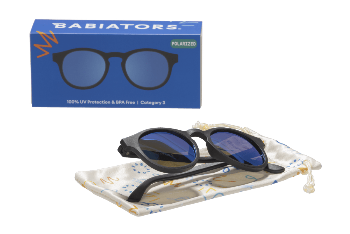 Jet Black Keyhole | Cobalt Polarized Lenses - LITTLE RAD THINGS