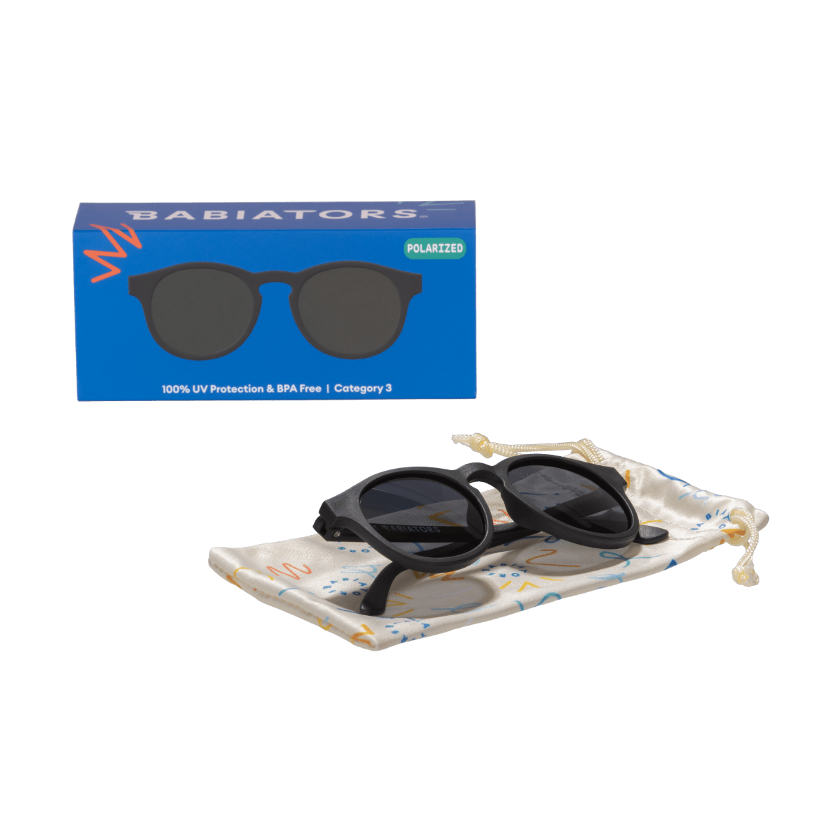 Jet Black Keyhole | Smoke Polarized Lens - LITTLE RAD THINGS