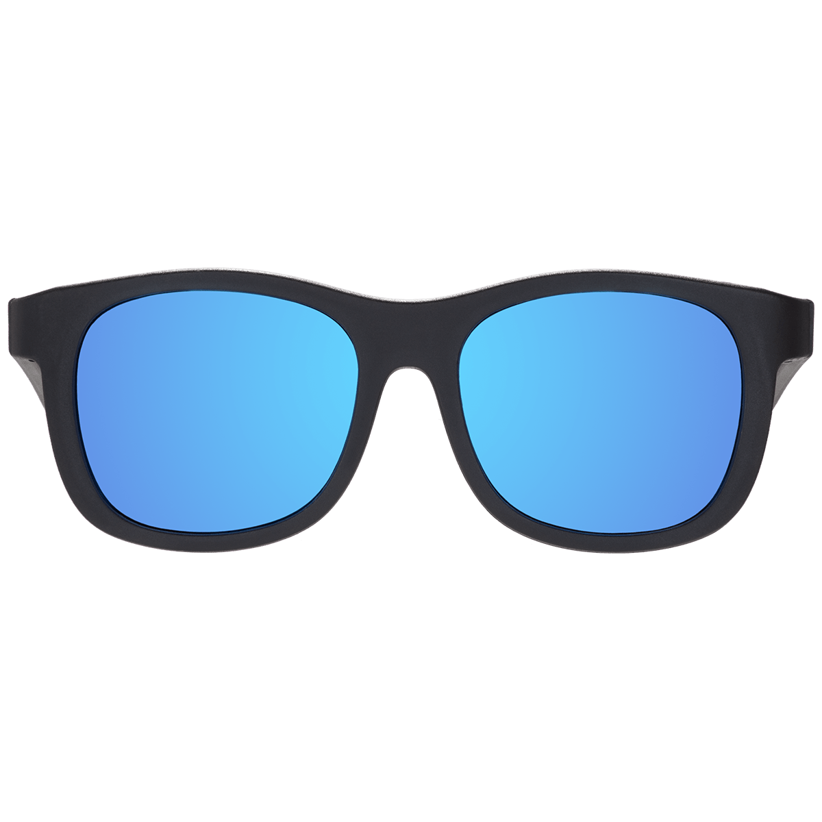 Jet Black Polarized Navigator | Cobalt Mirrored Lens - LITTLE RAD THINGS