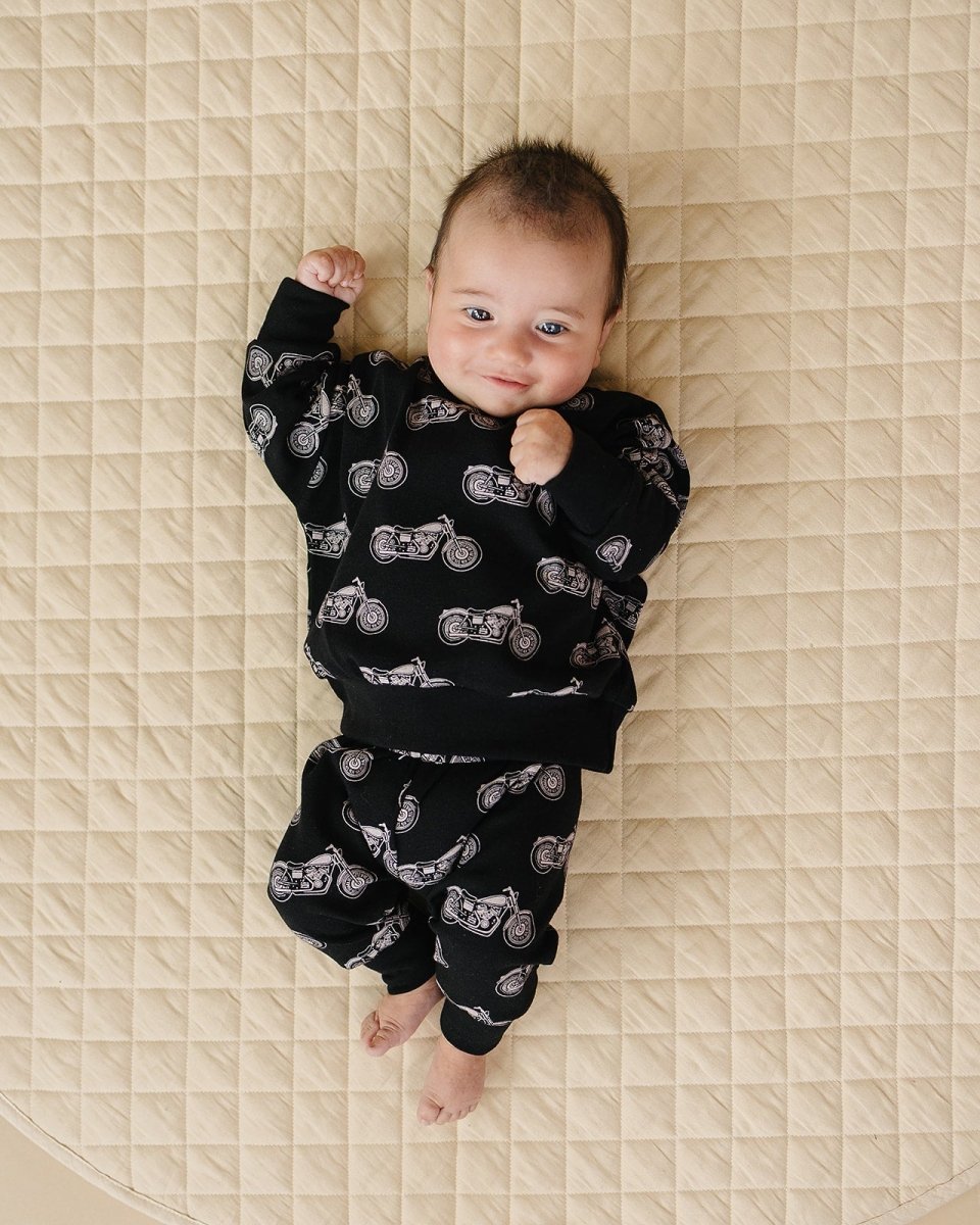 Jogger Set | Born to Ride Black - LITTLE RAD THINGS