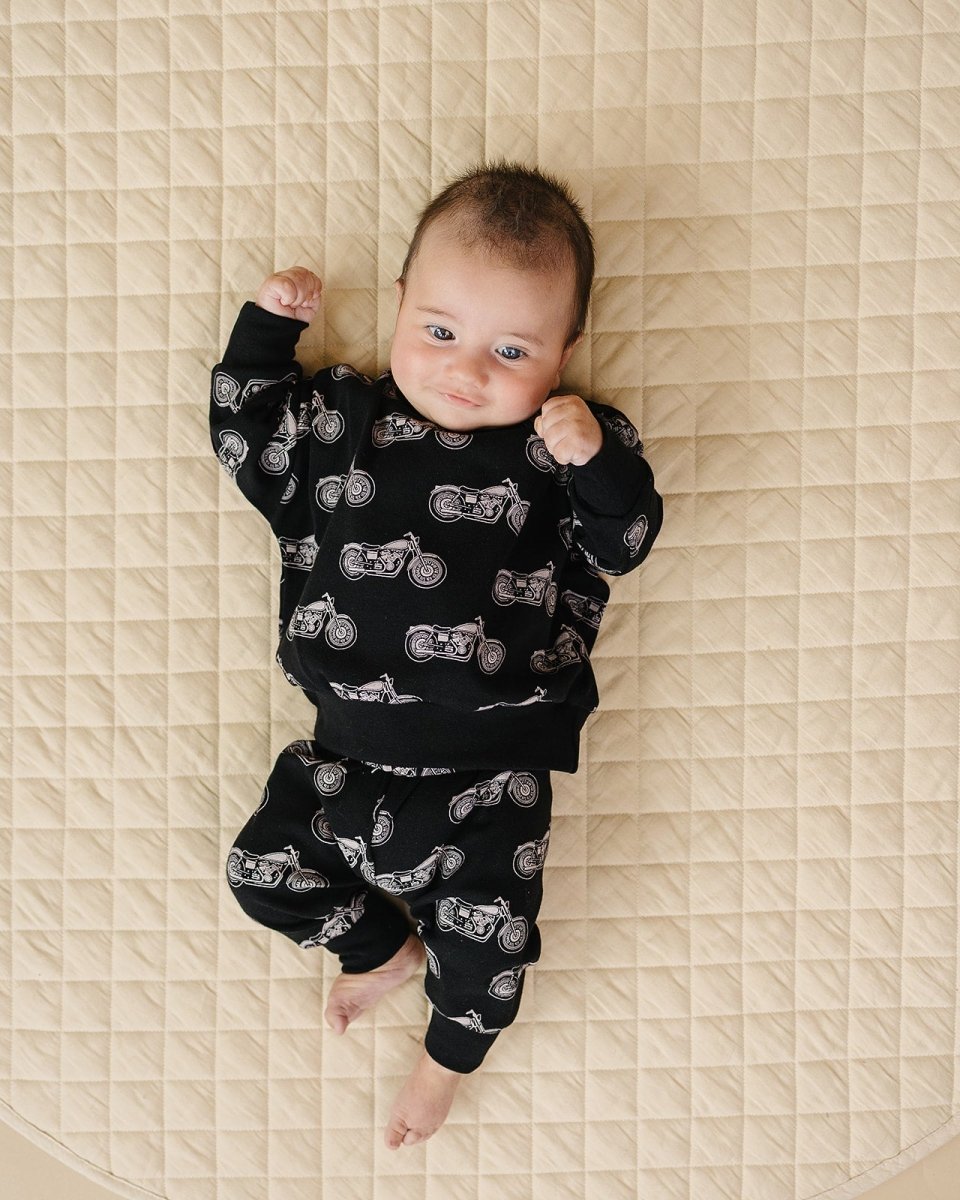 Jogger Set | Born to Ride Black - LITTLE RAD THINGS