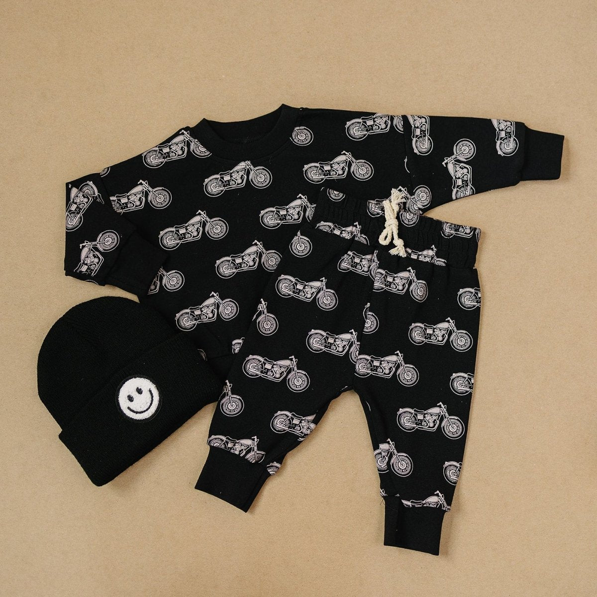 Jogger Set | Born to Ride Black - LITTLE RAD THINGS
