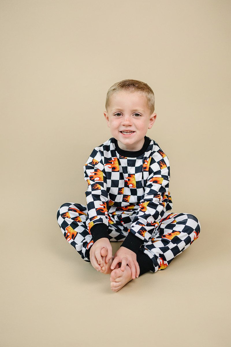Jogger Set | Checker Blaze - LITTLE RAD THINGS