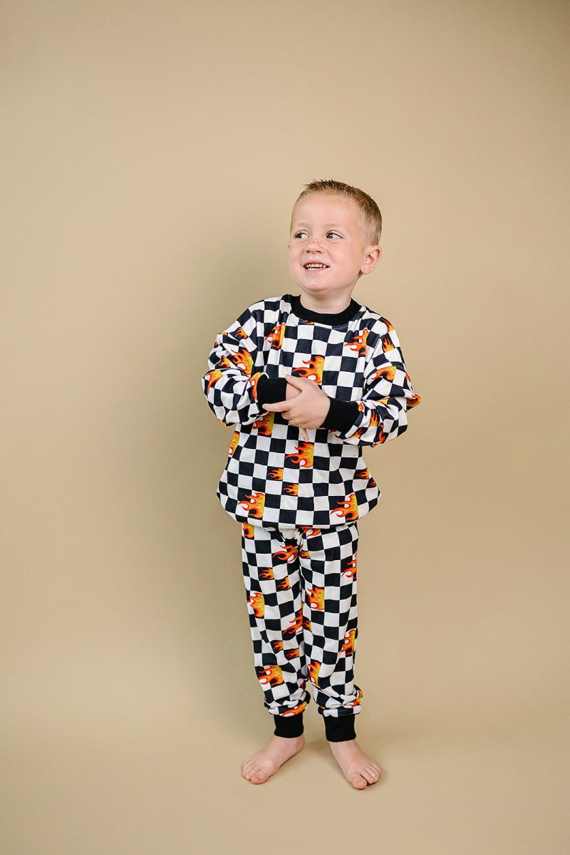 Jogger Set | Checker Blaze - LITTLE RAD THINGS