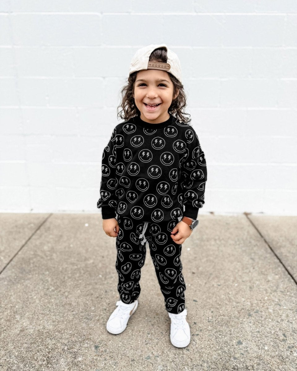 Jogger Set | Electric Smiley - LITTLE RAD THINGS