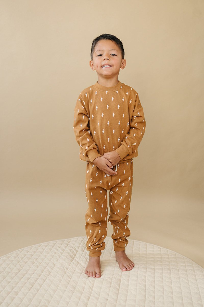 Jogger Set | Fall Bolts - LITTLE RAD THINGS