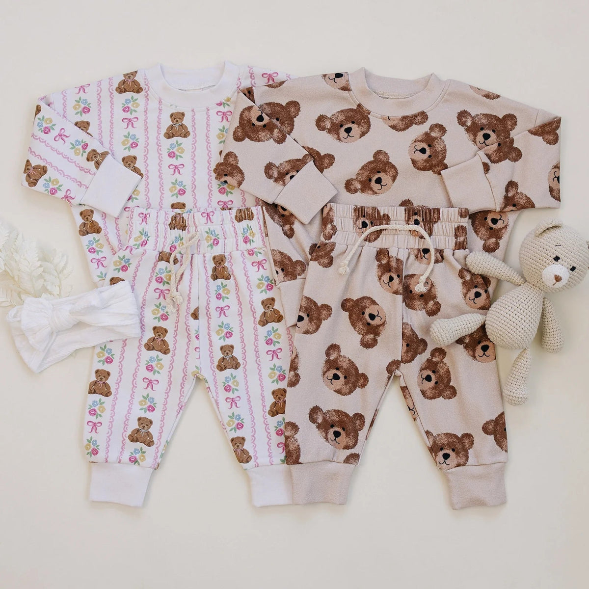 Jogger Set | Sweet Bear - LITTLE RAD THINGS