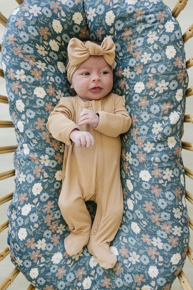 Latte Ribbed Bamboo Zipper - LITTLE RAD THINGS