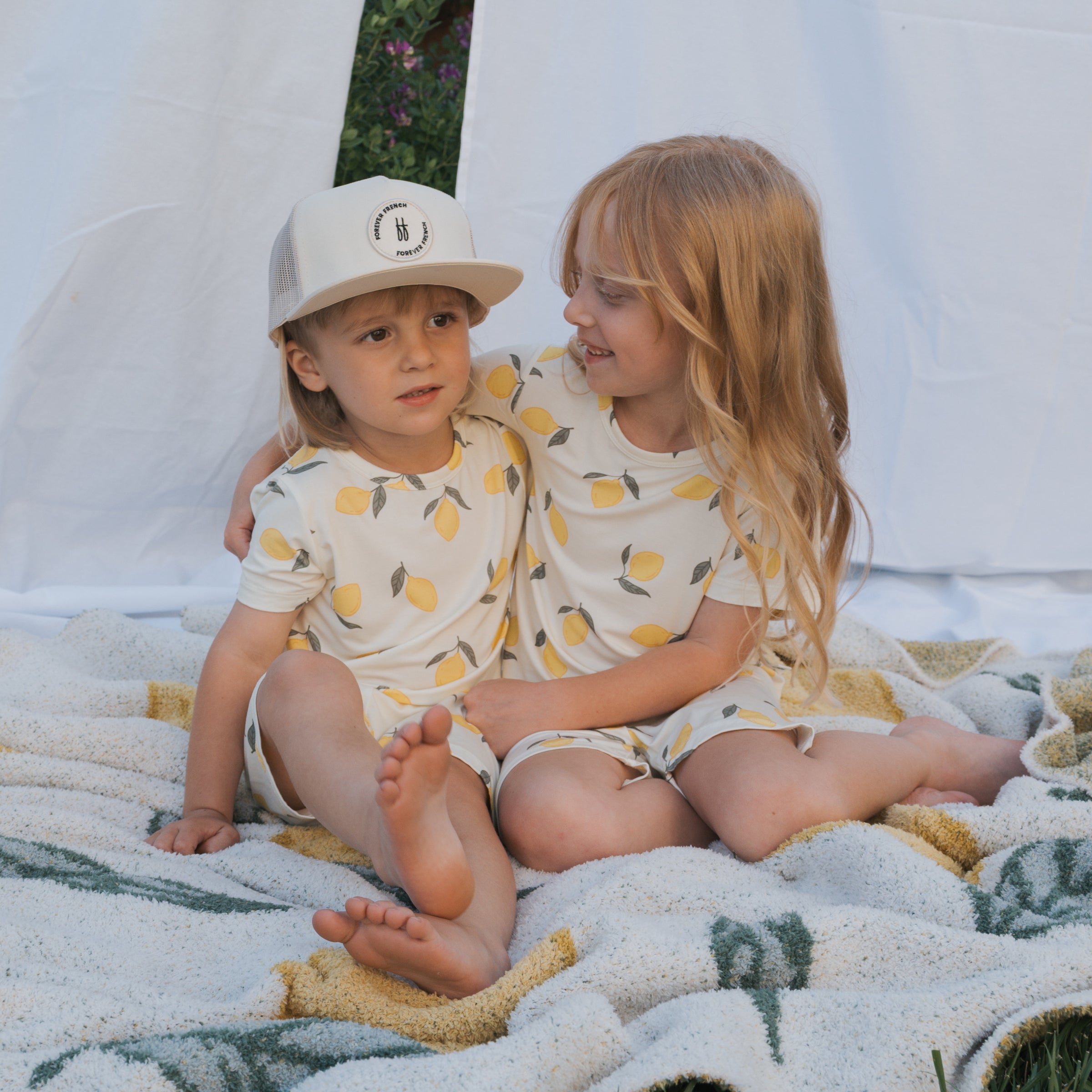 Bamboo Short Set | Lemon