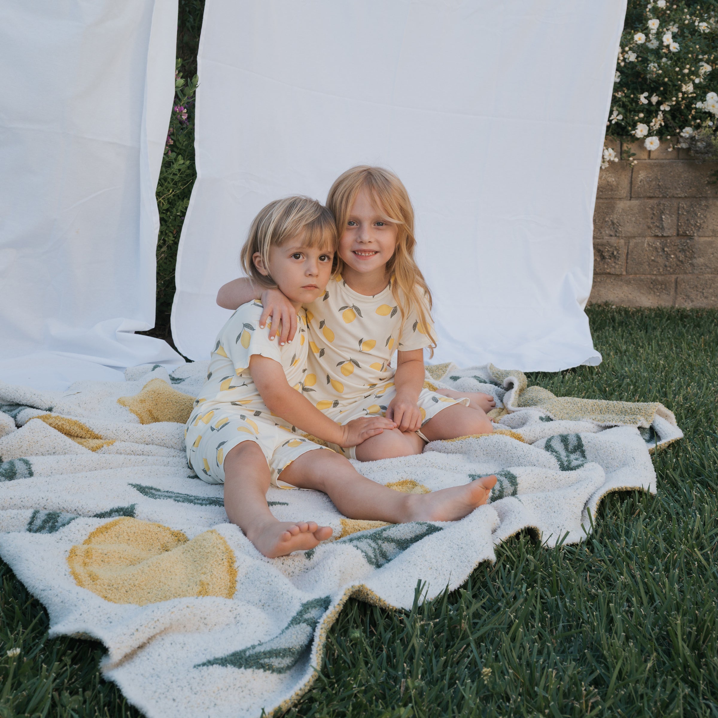 Bamboo Short Set | Lemon