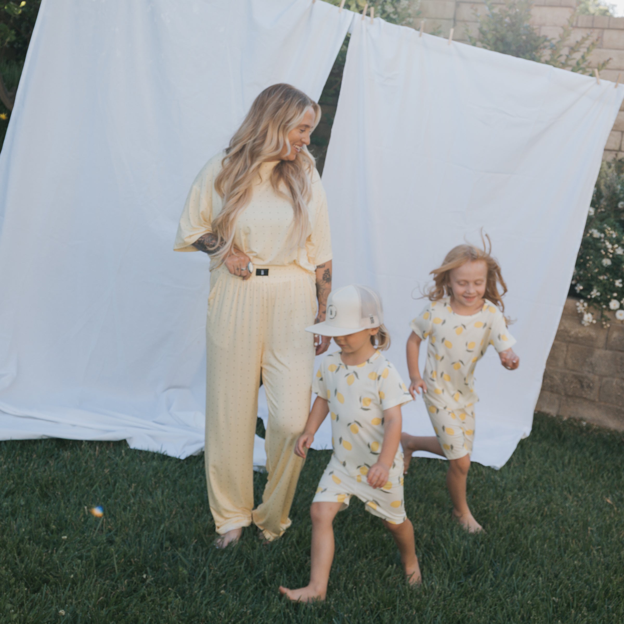Bamboo Short Set | Lemon