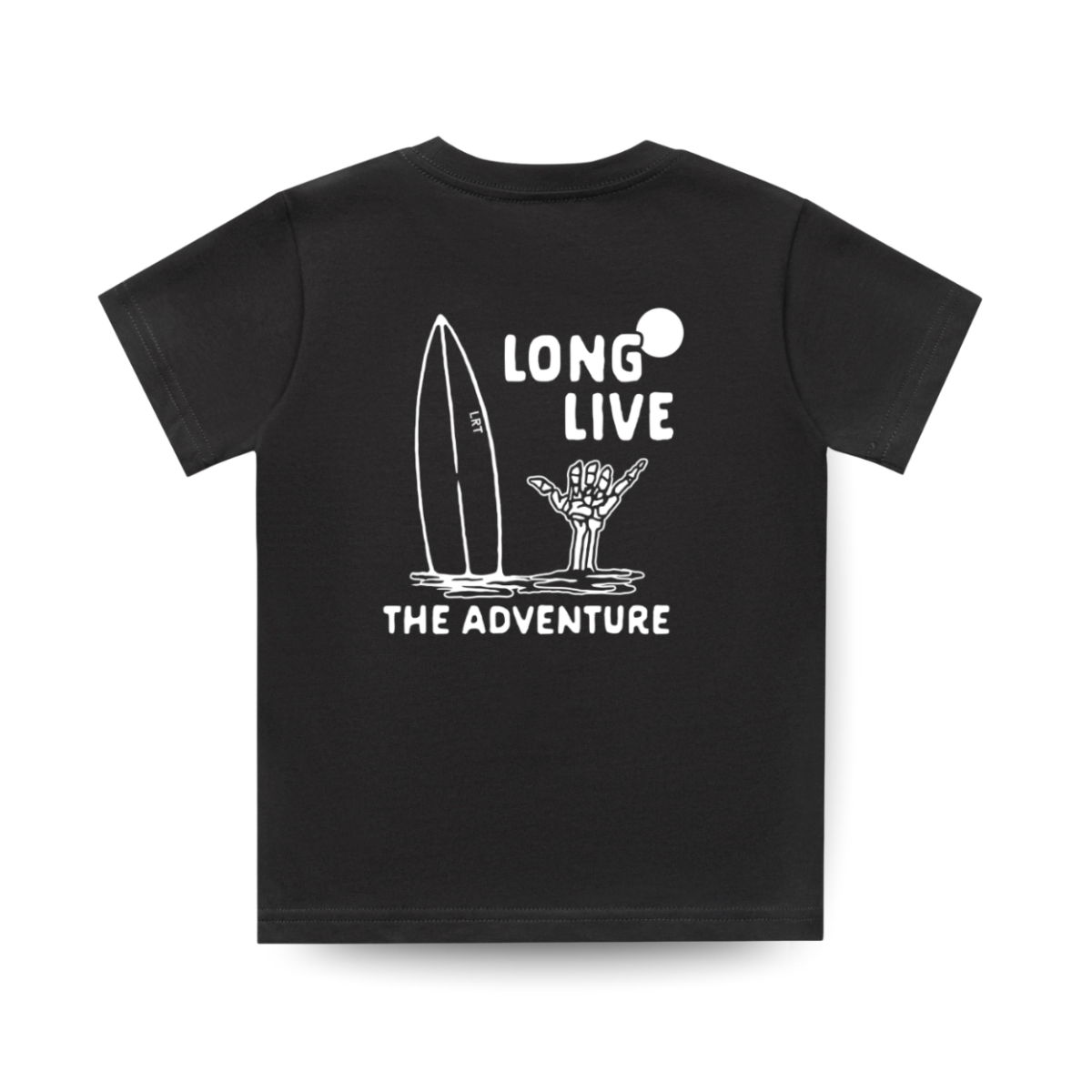 LONG LIVE THE ADVENTURE TEE - BLACK - LITTLE RAD THINGS