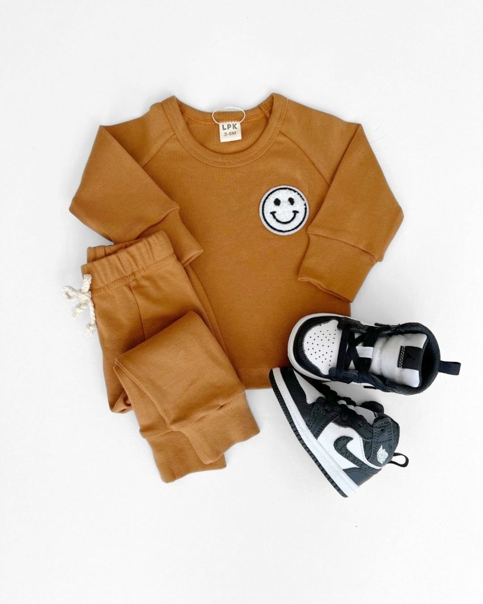Lounge Set | Smiley Brown - LITTLE RAD THINGS