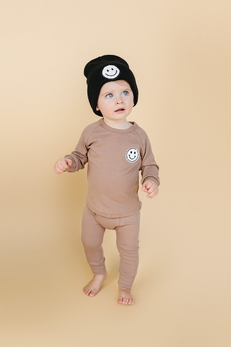 Lounge Set | Smiley Mocha - LITTLE RAD THINGS