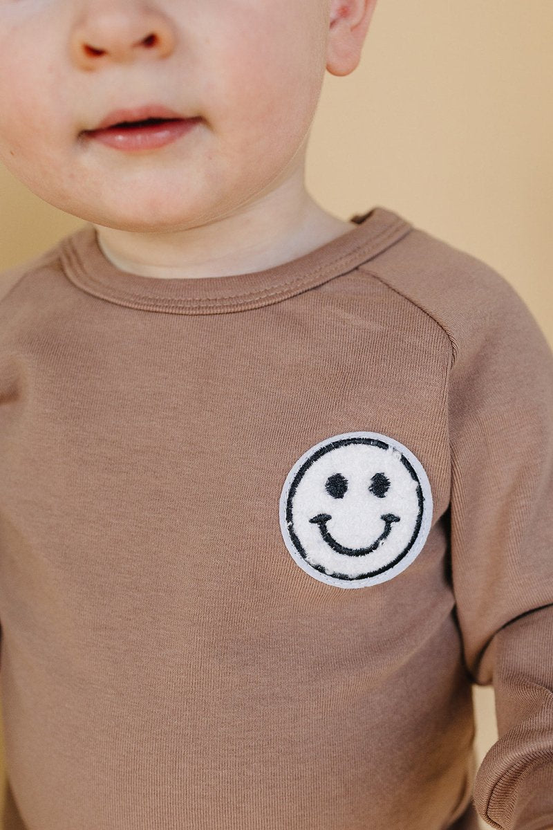 Lounge Set | Smiley Mocha - LITTLE RAD THINGS