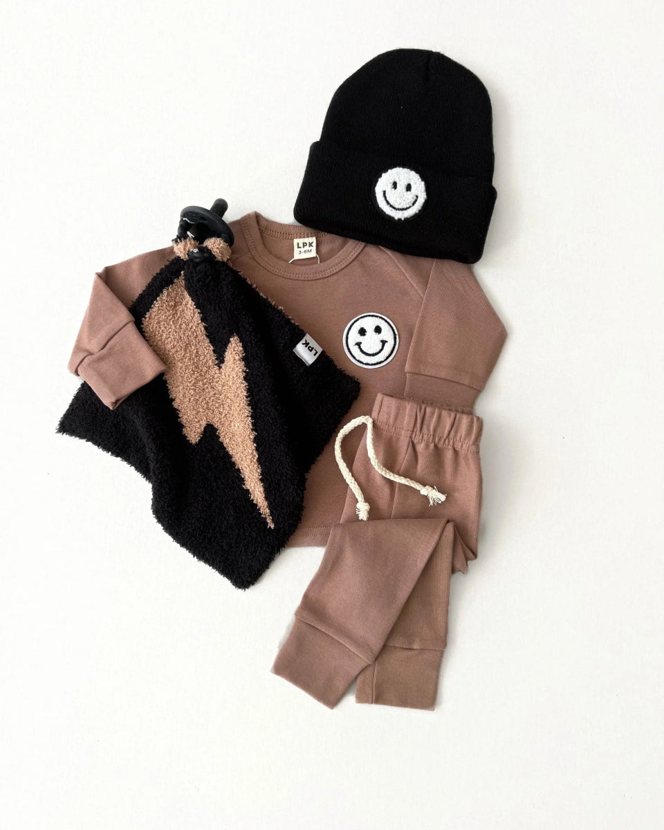 Lounge Set | Smiley Mocha - LITTLE RAD THINGS