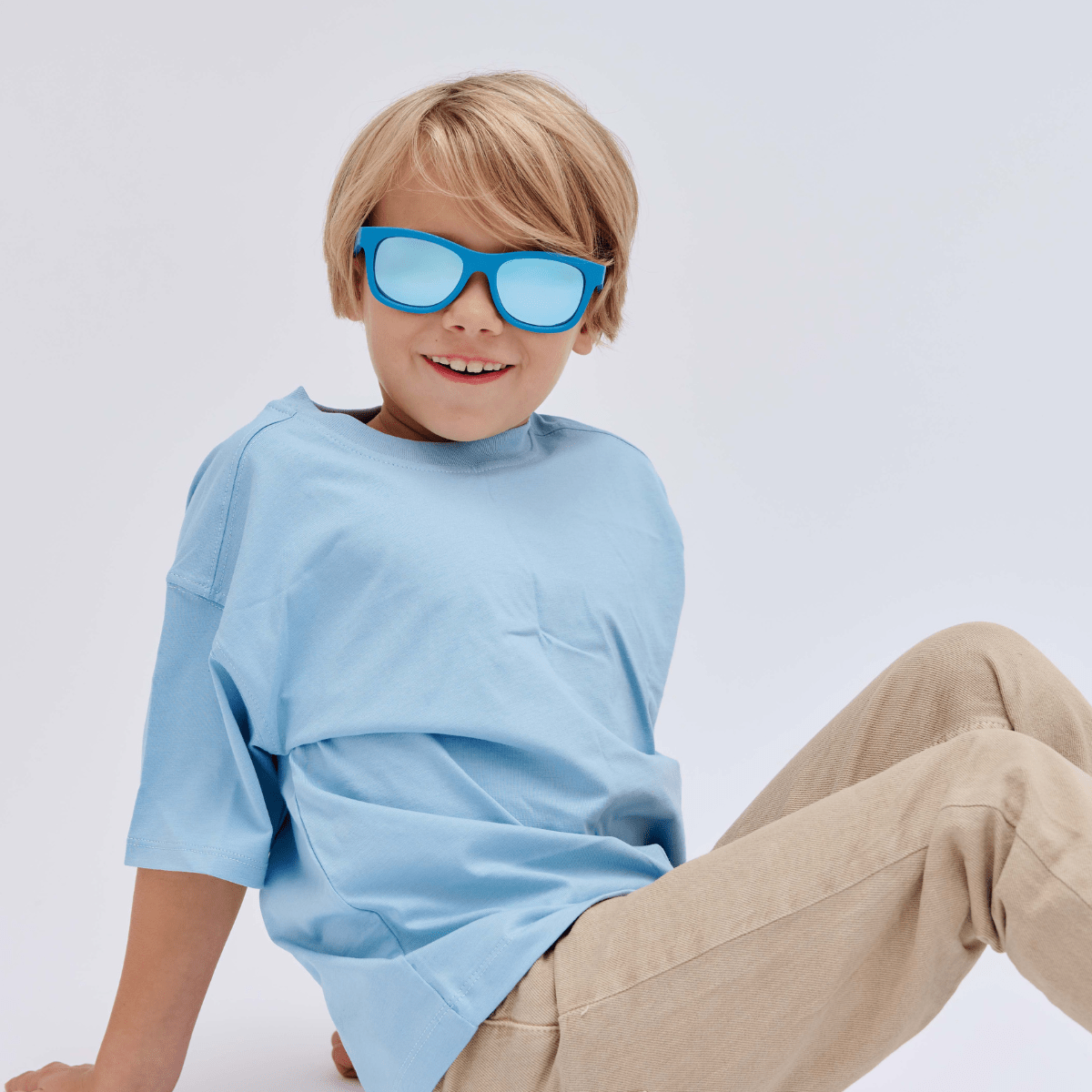 Midnight Blue Polarized Navigator | Light Blue Mirrored Lens - LITTLE RAD THINGS