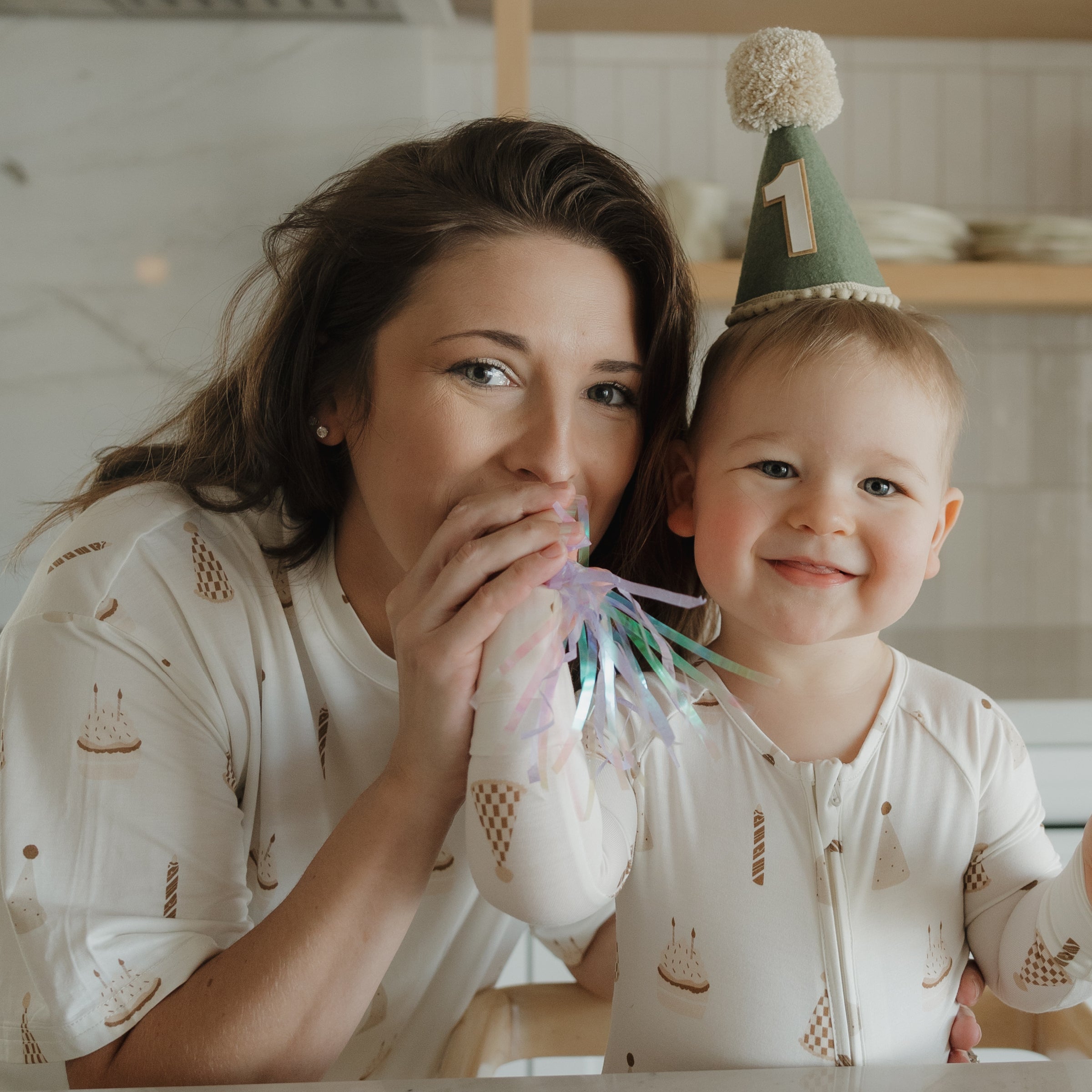 Bamboo Zip Pajamas | Birthday Boy