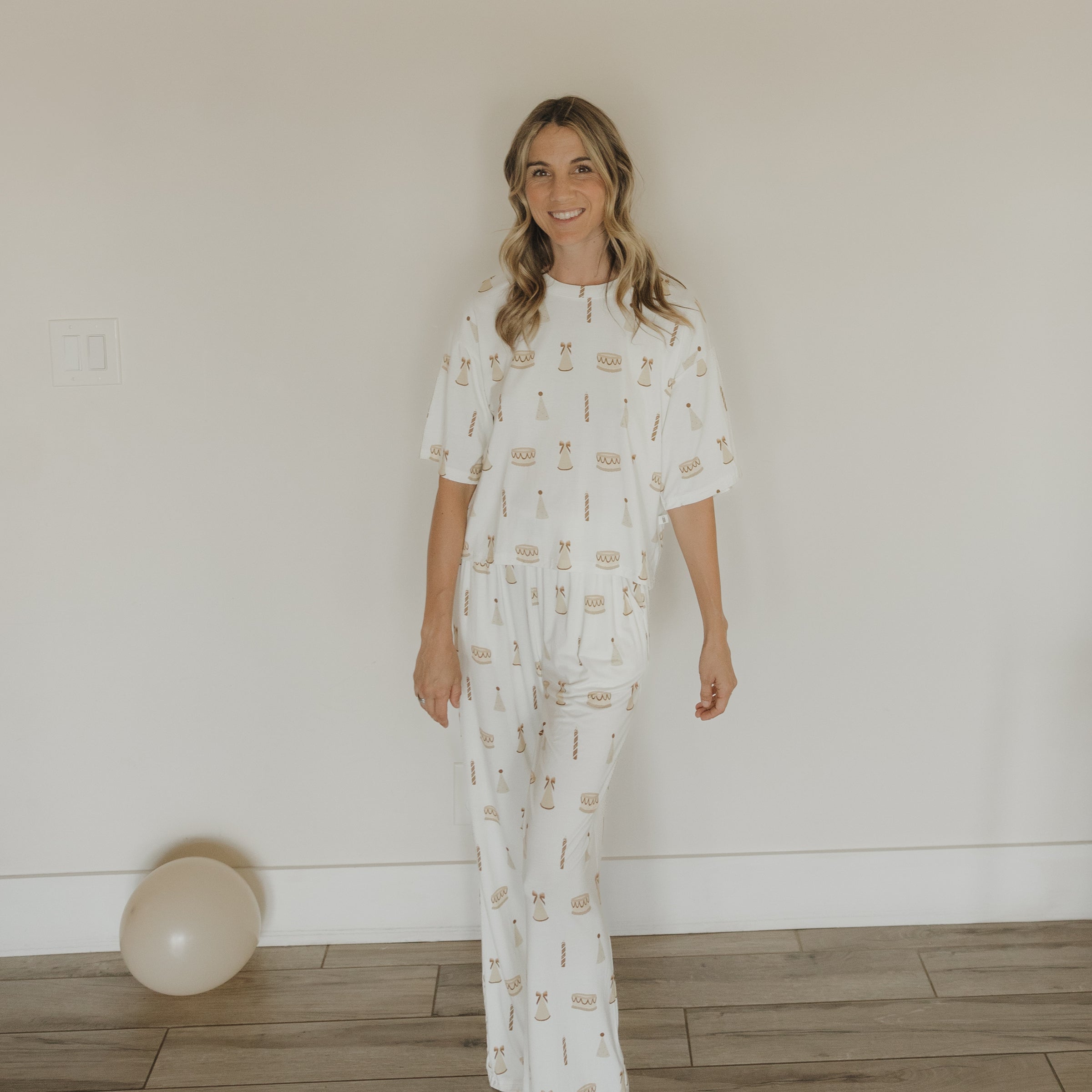 Women's Boxy Tee Lounge Set | Birthday Girl