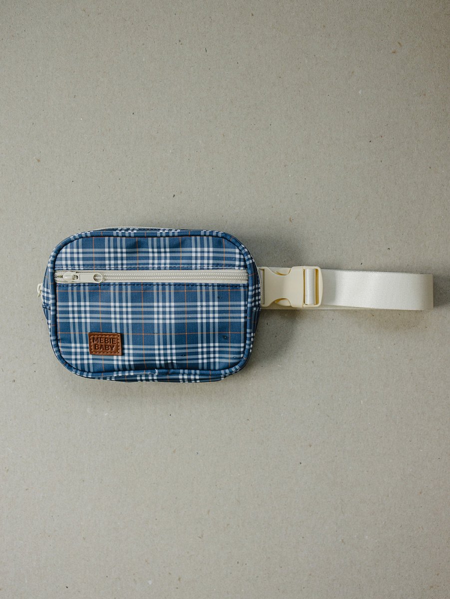Navy Plaid Mini Fanny Pack - LITTLE RAD THINGS