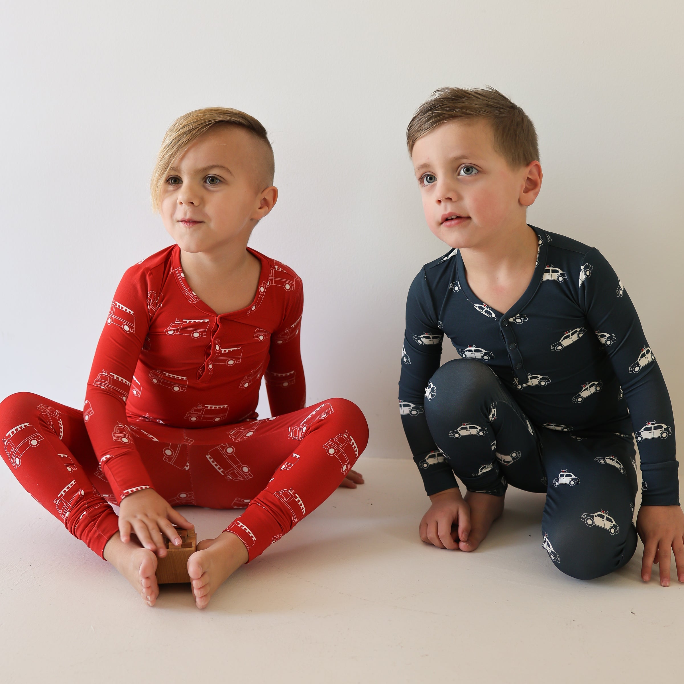 Bamboo Two Piece Pajamas | Police Cruiser