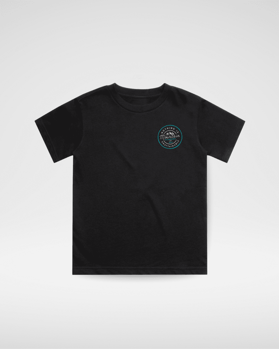 NOTHING IS UNATTAINABLE TEE - SHORT SLEEVED BLACK - LITTLE RAD THINGS