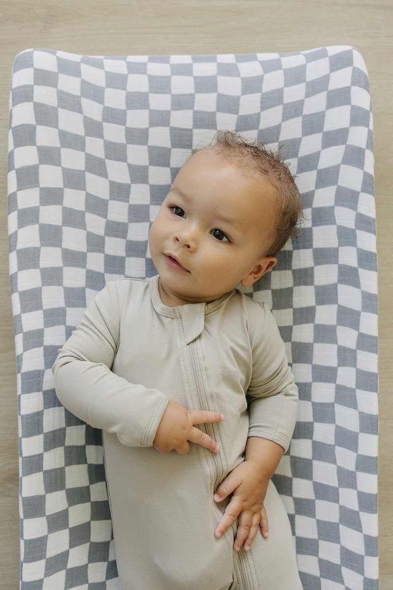 Oatmeal Bamboo Footed Zipper - LITTLE RAD THINGS