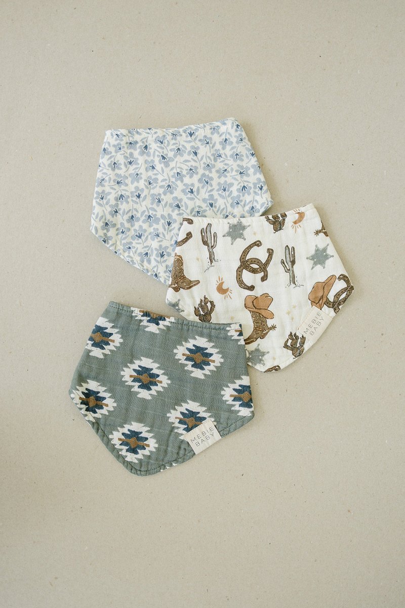 Outlaw Cowboy Classic Muslin Bib - LITTLE RAD THINGS
