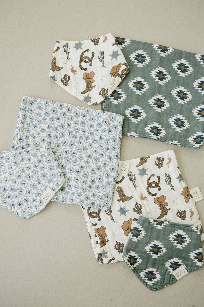 Outlaw Cowboy Muslin Burp Cloth - LITTLE RAD THINGS