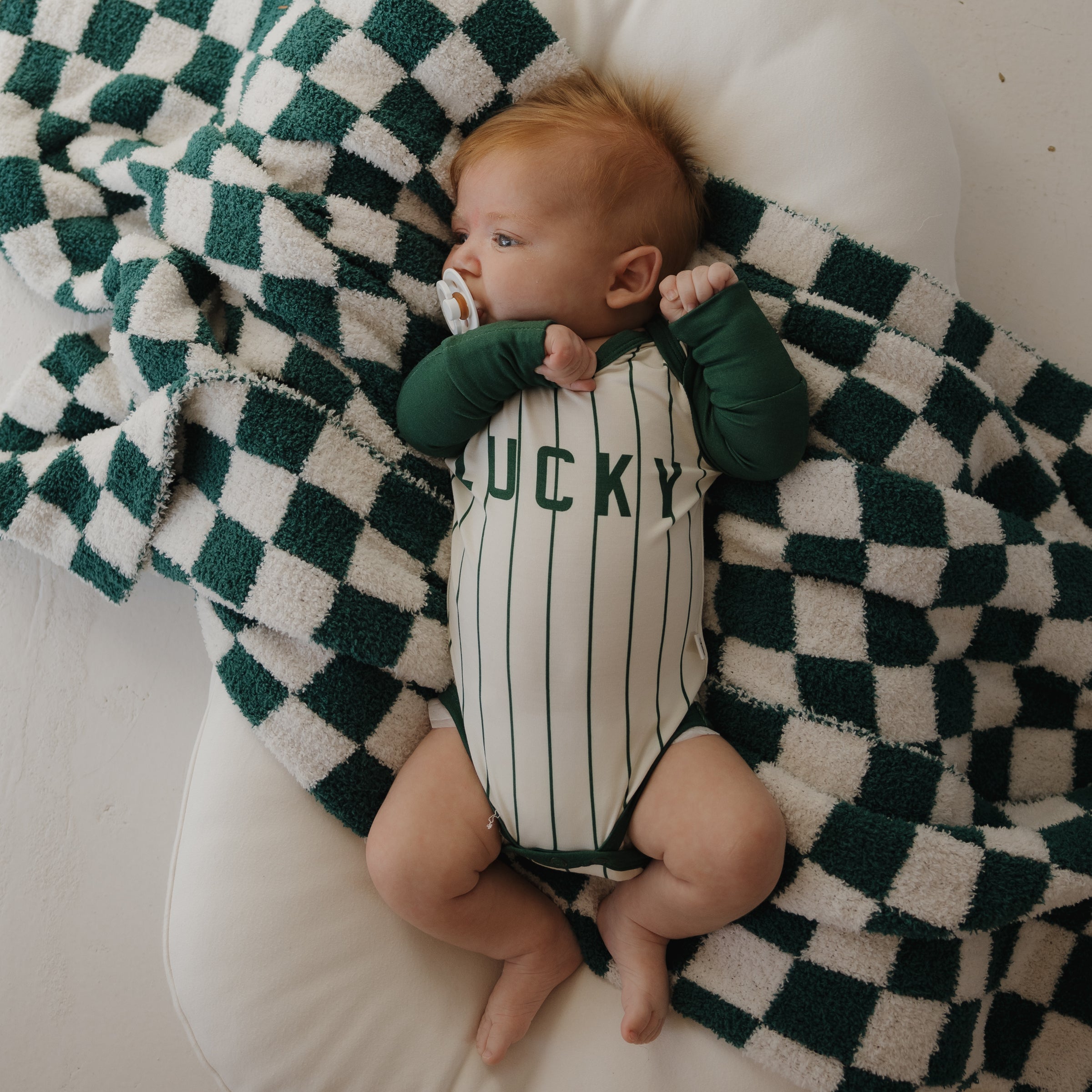 Plush Blanket | Lucky Micro Check