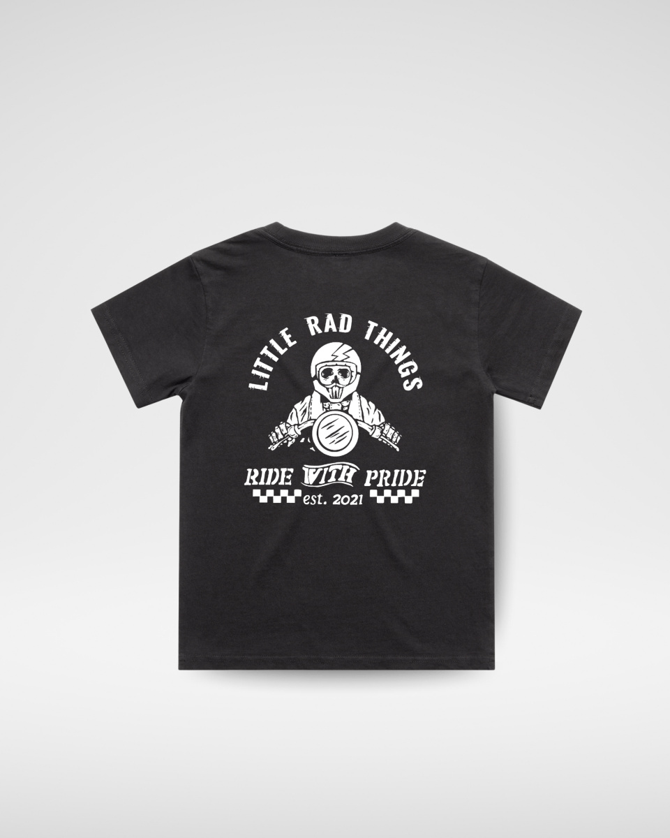 (PRE - ORDER) THE ESSENTIALS NIGHT RIDER TEE - LITTLE RAD THINGS