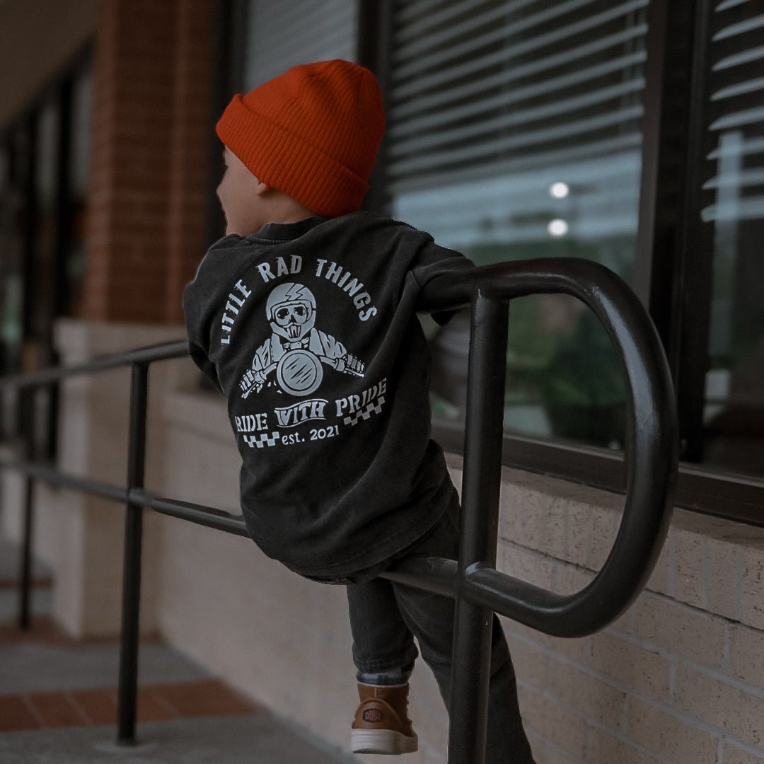 (PRE - ORDER) THE ESSENTIALS NIGHT RIDER TEE - LITTLE RAD THINGS