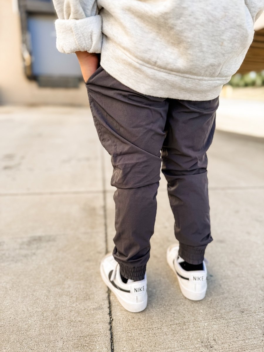 (PRE - ORDER) VETERAN SLIM FIT JOGGER - GUNMETAL - LITTLE RAD THINGS