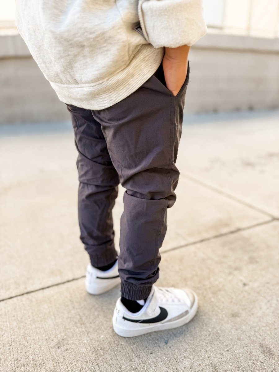 (PRE - ORDER) VETERAN SLIM FIT JOGGER - GUNMETAL - LITTLE RAD THINGS