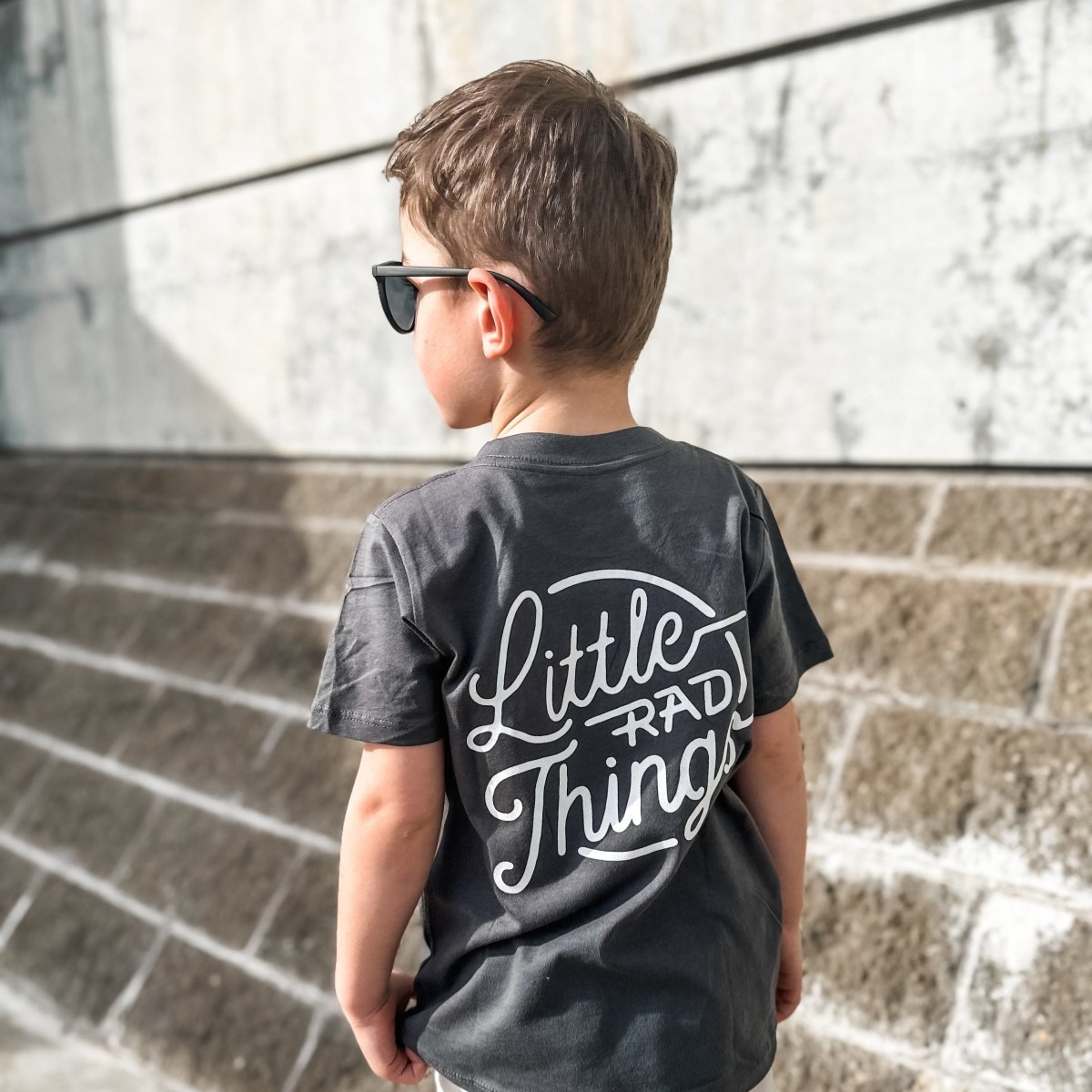 RAD CIRCLE LOGO TEE - SMOKE - LITTLE RAD THINGS