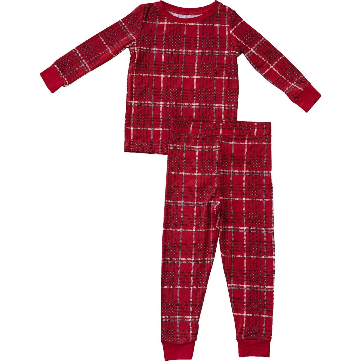 Red Plaid Bamboo Cozy Set - LITTLE RAD THINGS