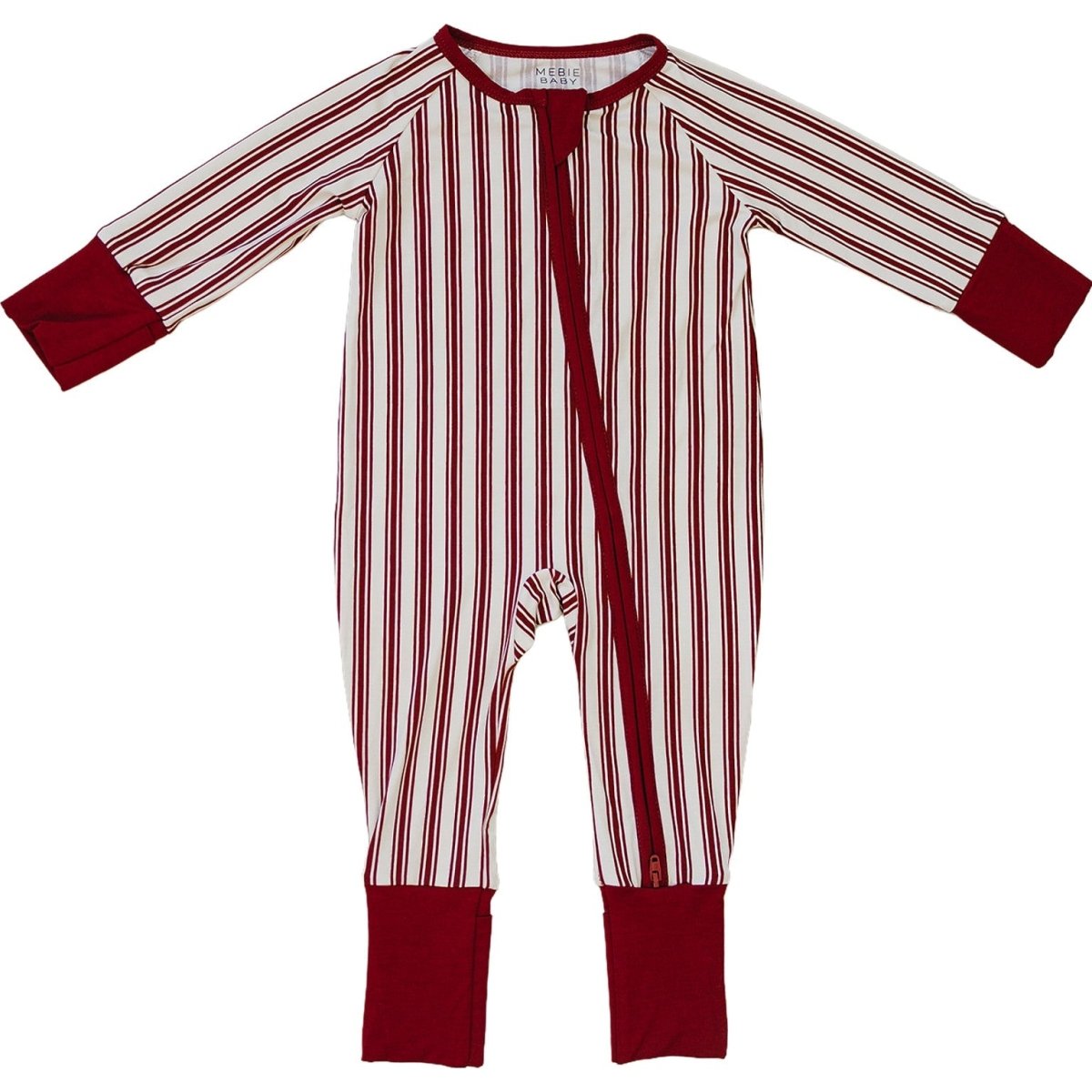 Red Stripes Bamboo Zipper - LITTLE RAD THINGS