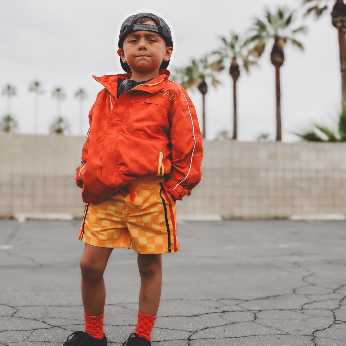 RETRO - WAVE HYBRID BOARD SHORT - YELLOW - LITTLE RAD THINGS