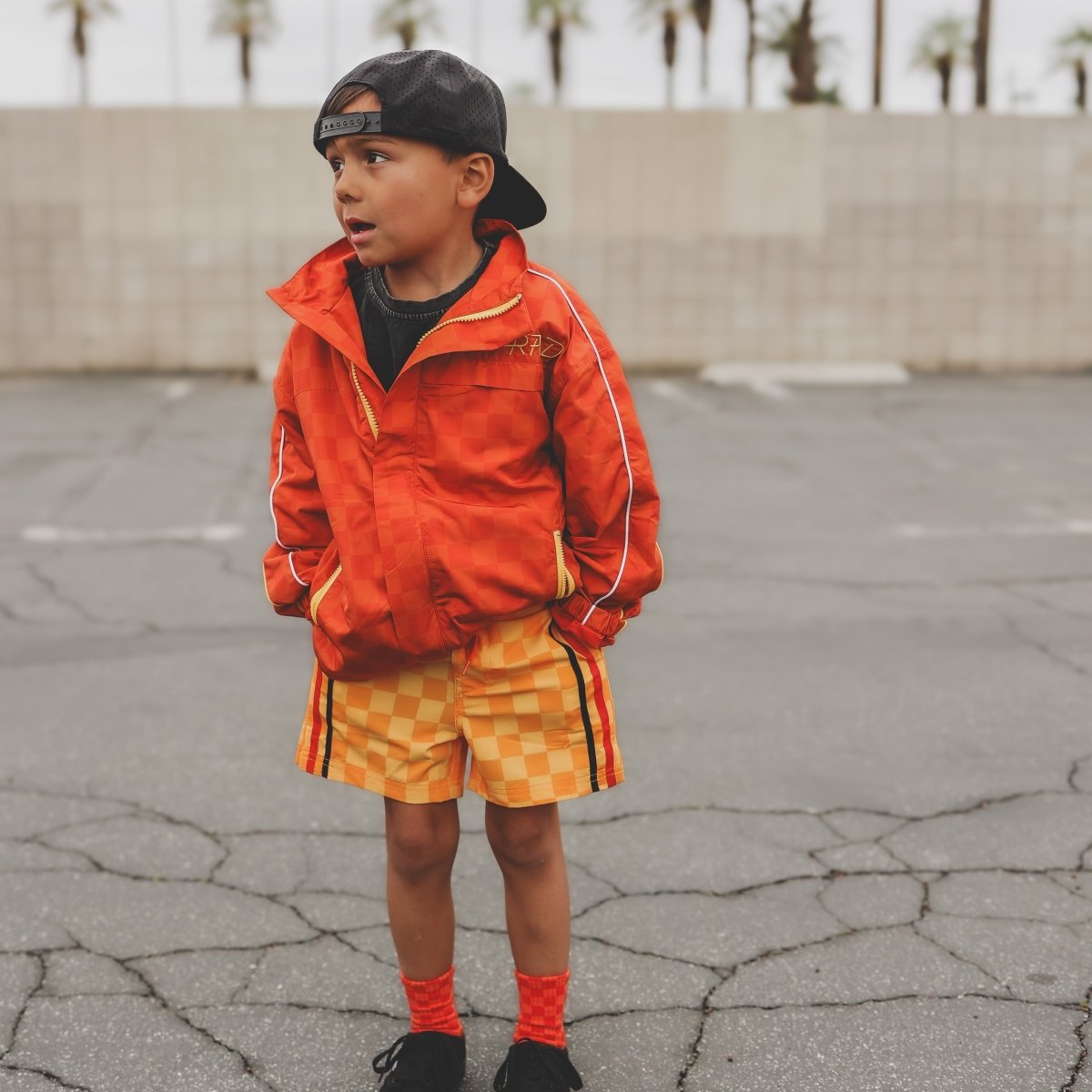 RETRO - WAVE HYBRID BOARD SHORT - YELLOW - LITTLE RAD THINGS