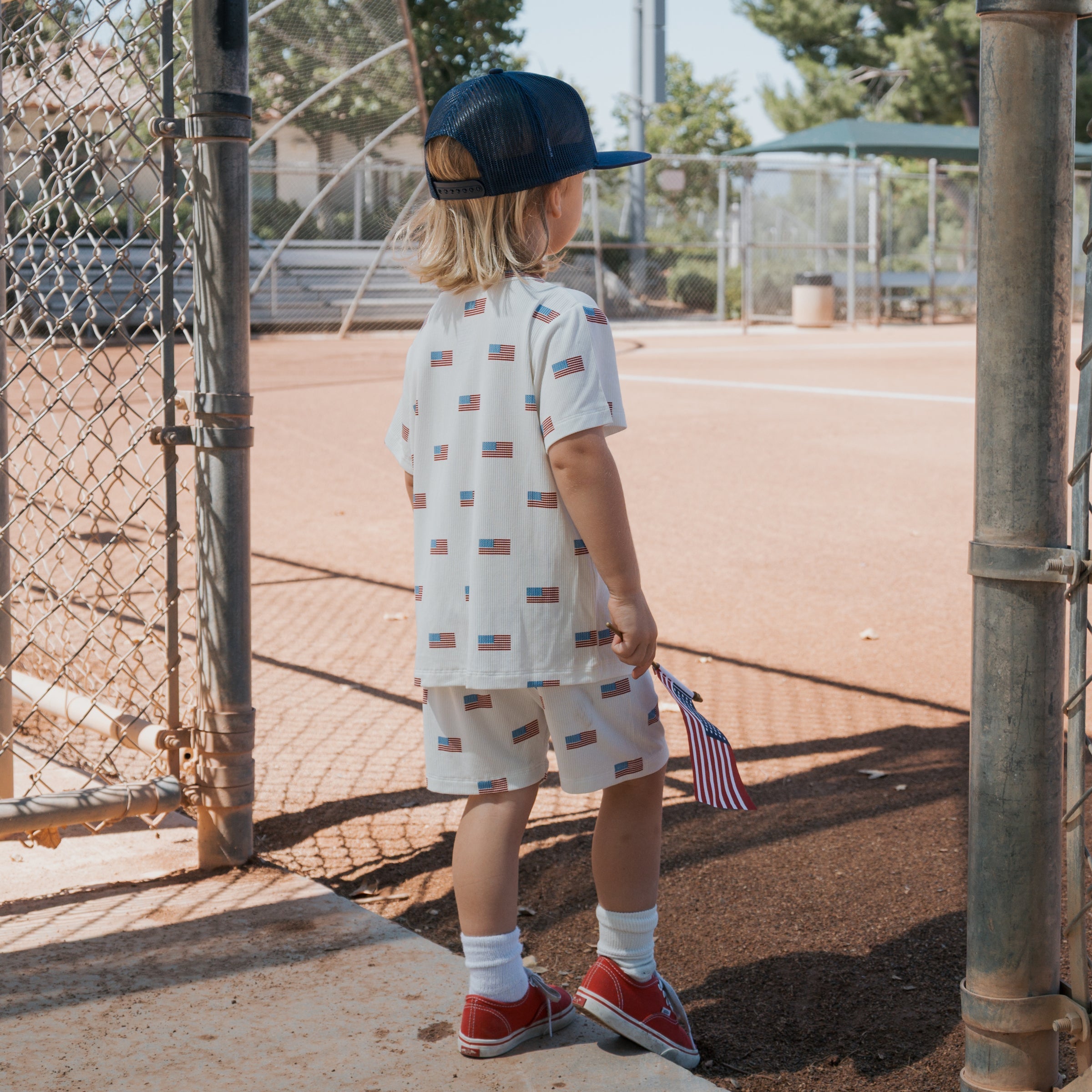 Bamboo Short Set | Americana Ribbed
